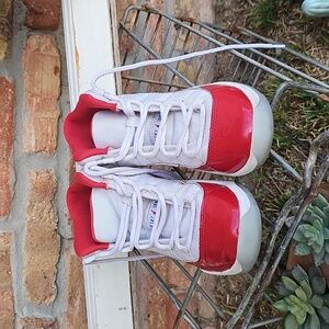 Nike Kids Red and Gray Sneakers